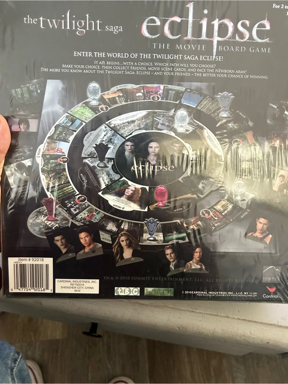 NEW IN PLASTIC Eclipse: The Twilight Saga Movie Board Game - Black 2010